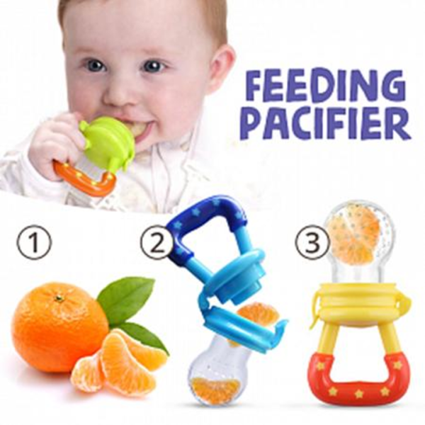 Baby Pacifier Fruit Feeder Cover Silicone Bebe Nipple Fresh Fruit Food Vegetable Feeding Soother Baby Accessories Newborn - Gadgets For All