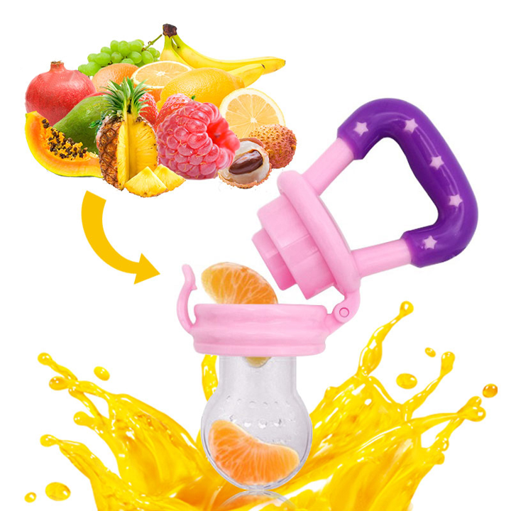 Baby Pacifier Fruit Feeder Cover Silicone Bebe Nipple Fresh Fruit Food Vegetable Feeding Soother Baby Accessories Newborn - Gadgets For All