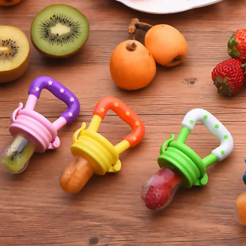 Baby Pacifier Fruit Feeder Cover Silicone Bebe Nipple Fresh Fruit Food Vegetable Feeding Soother Baby Accessories Newborn - Gadgets For All