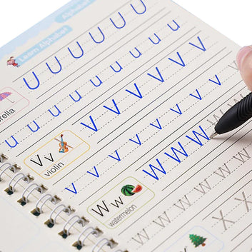 4 Magic Practice Copybook with Magic Pens