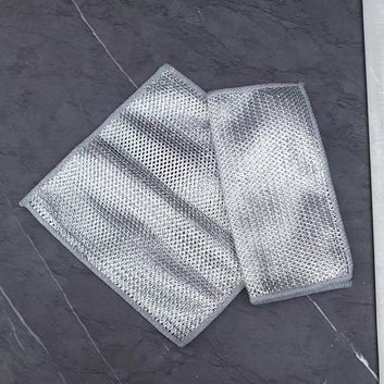 Steel wire dishwashing cloth